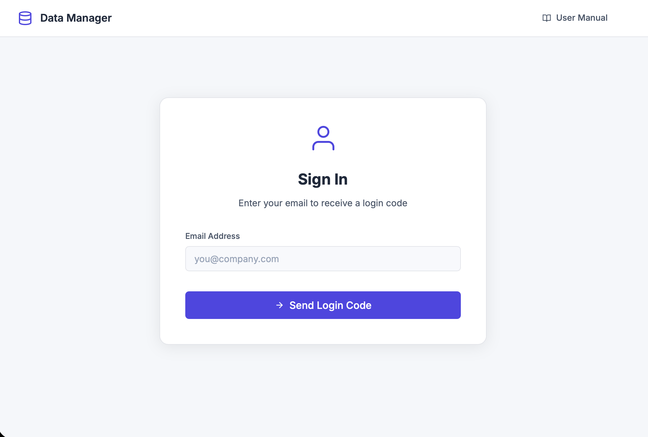 Sign In page